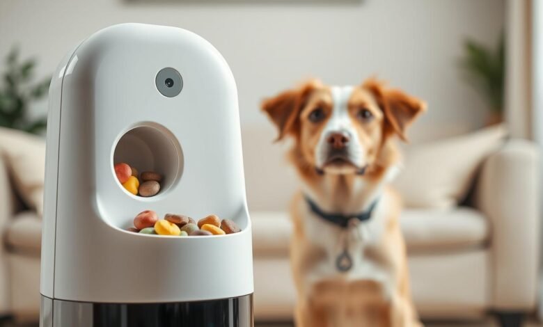 pet camera treat dispenser